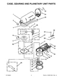 Case, gearing and planetary unit parts