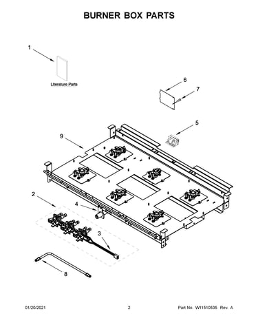 Burner box parts