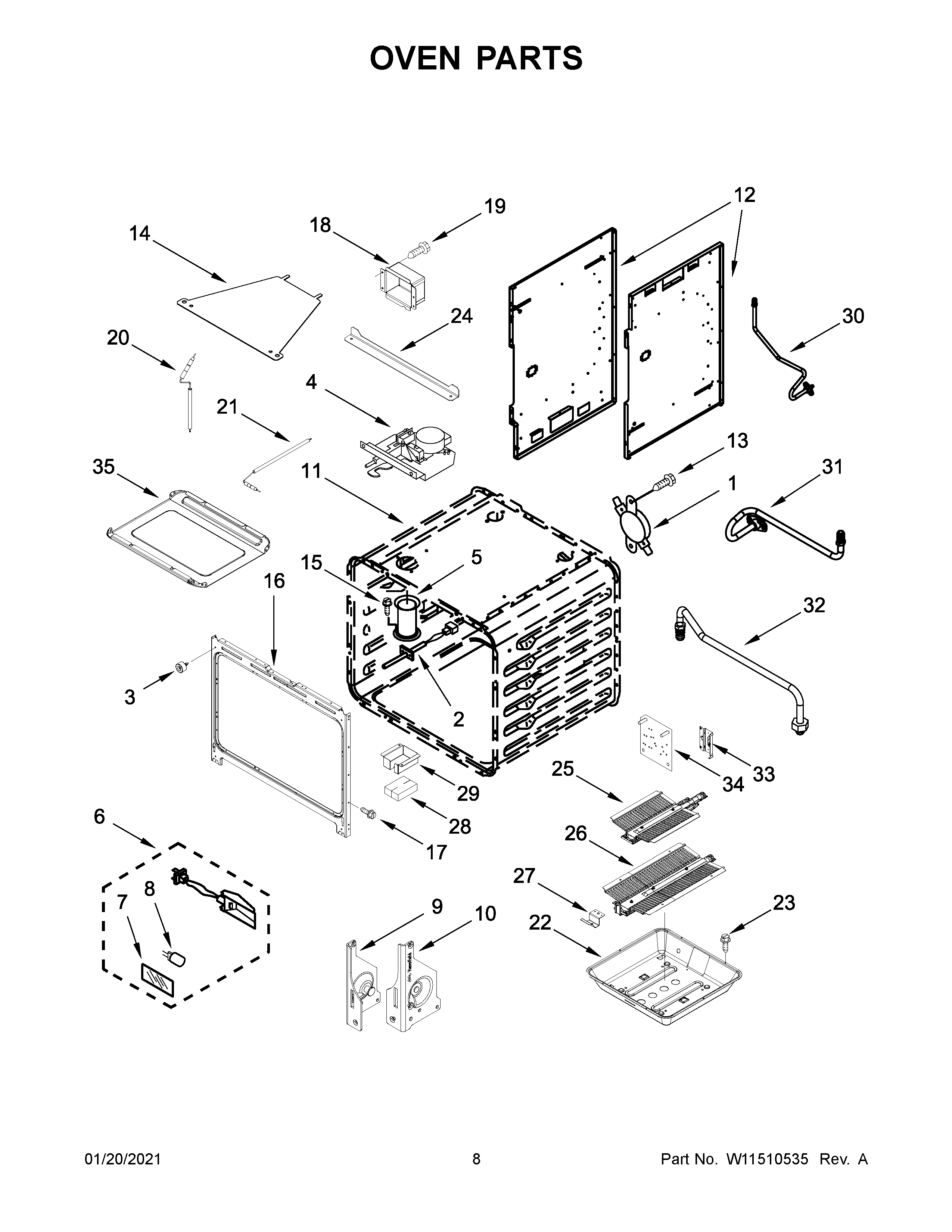 Oven parts