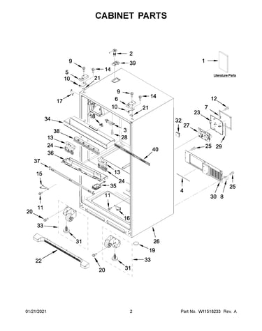 Cabinet parts
