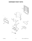 Dispenser front parts
