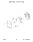 Dispenser front parts
