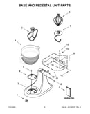Base and pedestal unit parts
