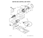KitchenAid 5KSM156QPEPP4 motor and control unit parts diagram