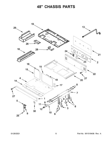 48" chassis parts