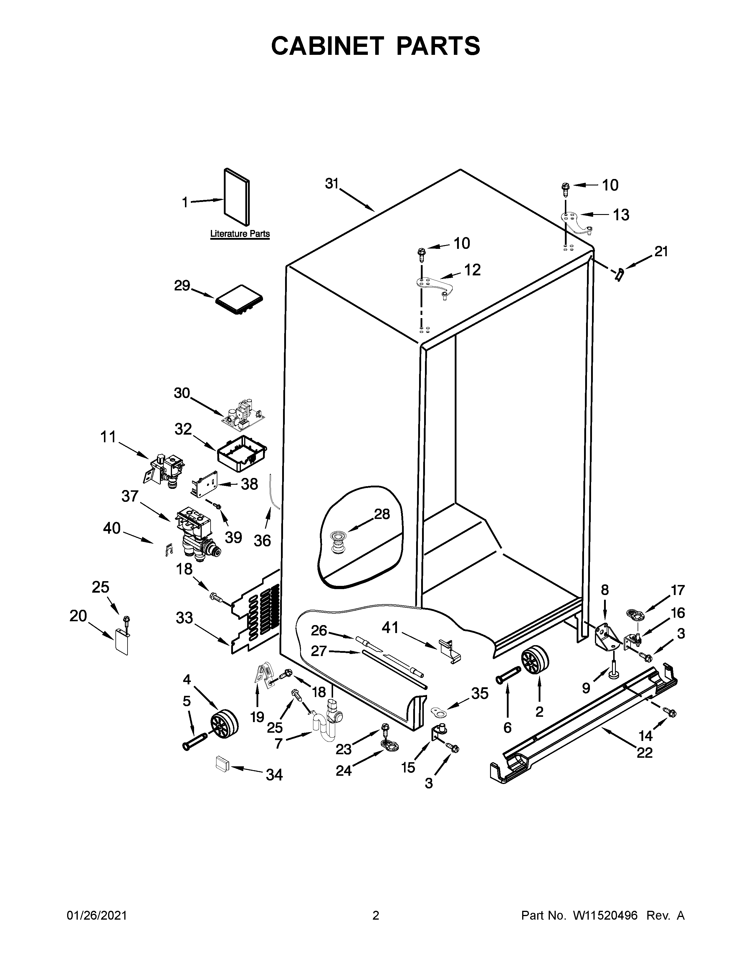 Cabinet parts