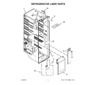 Whirlpool WRS973CIHZ01 refrigerator liner parts diagram