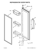 Refrigerator door parts