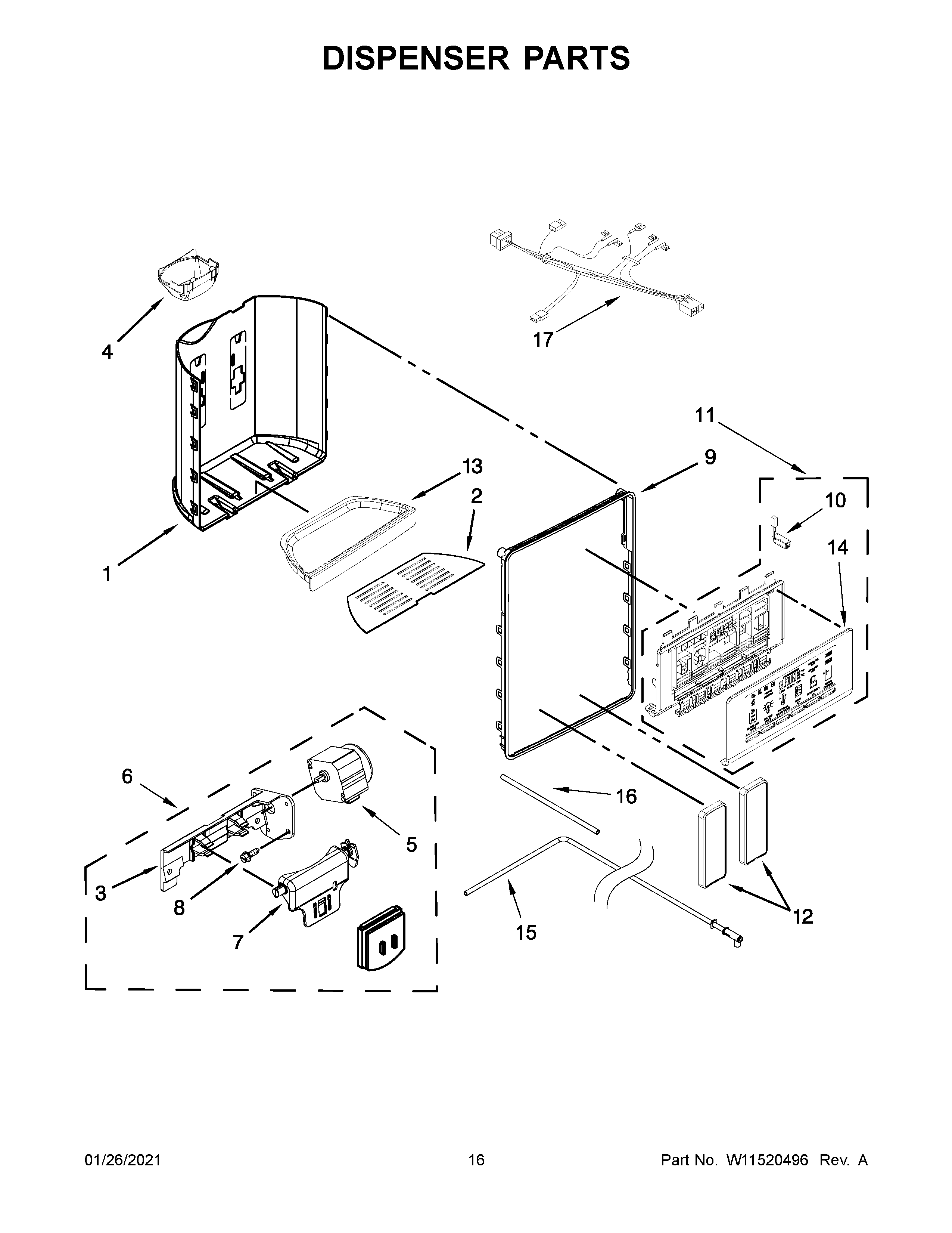 DISPENSER PARTS