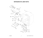 Jenn-Air JFC2089BEM04 refrigerator liner parts diagram