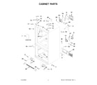 KitchenAid KRFC302ESS03 cabinet parts diagram