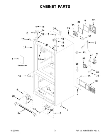 Cabinet parts
