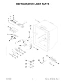 Refrigerator liner parts