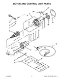 Motor and control unit parts