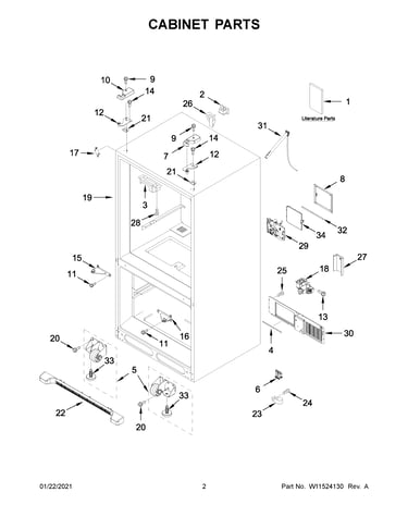 Cabinet parts