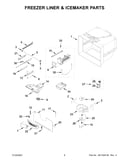 Freezer liner & icemaker parts