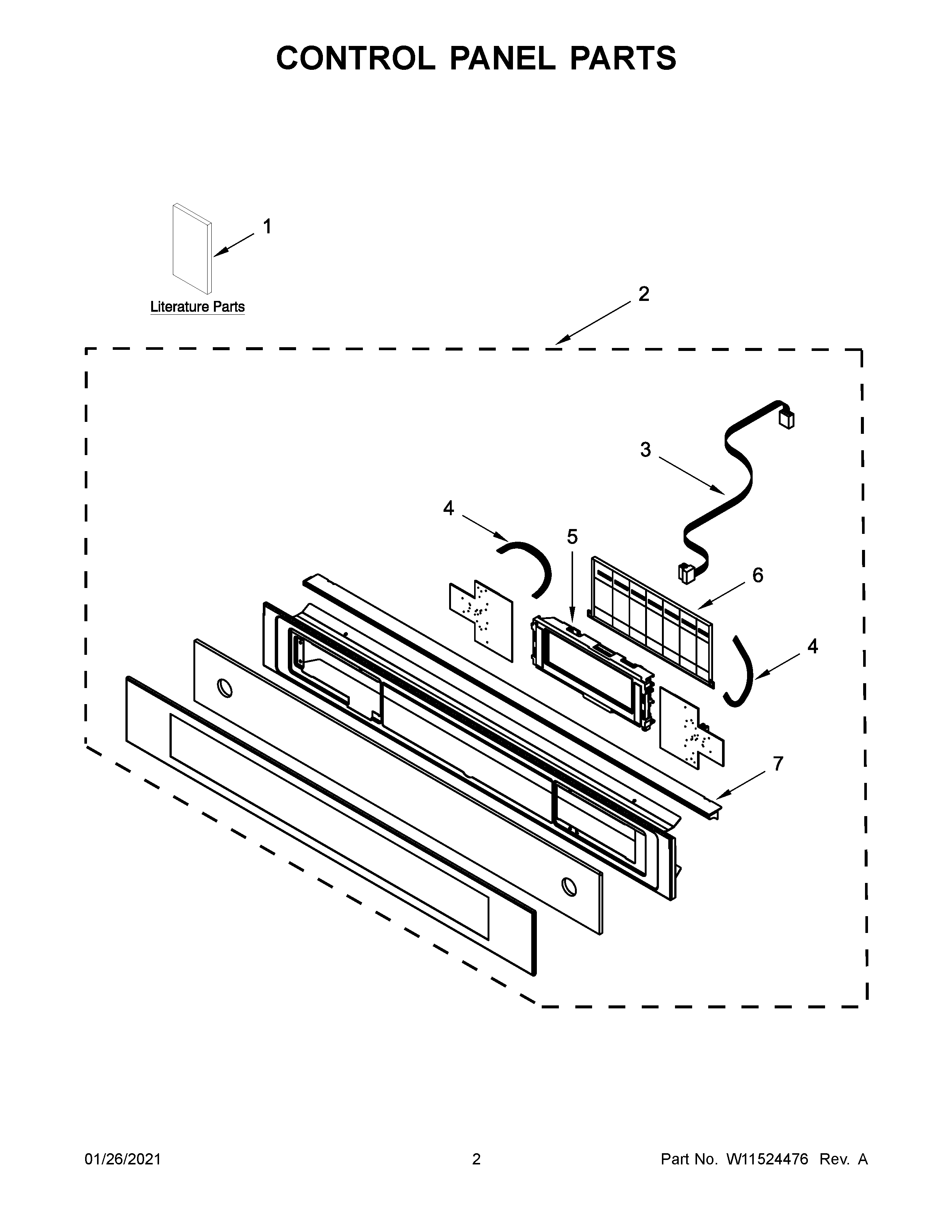 Control panel parts