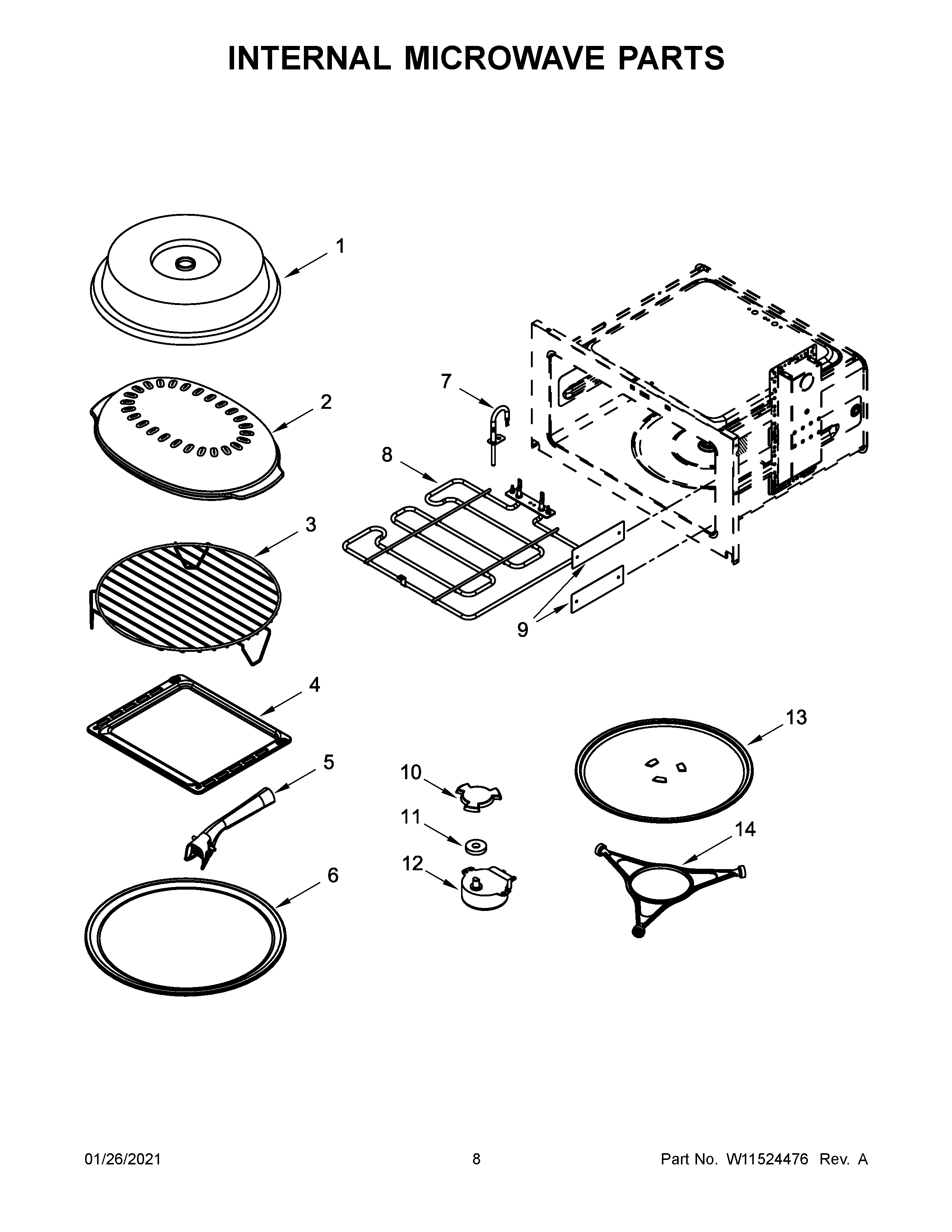 INTERNAL MICROWAVE PARTS