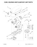 Case, gearing and planetary unit parts