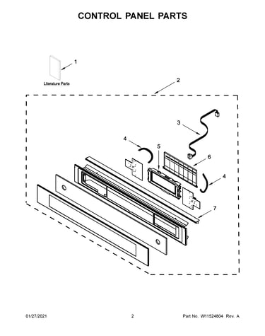Control panel parts