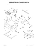 Cabinet and stirrer parts