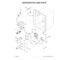 Maytag MFI2269FRZ06 refrigerator liner parts diagram