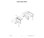 KitchenAid KFDC506JSS01 oven door parts diagram