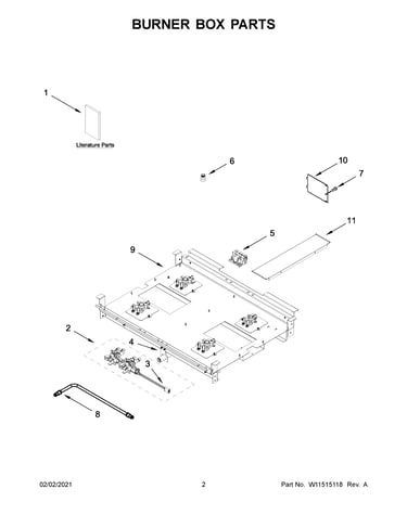 Burner box parts