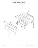 Oven door parts