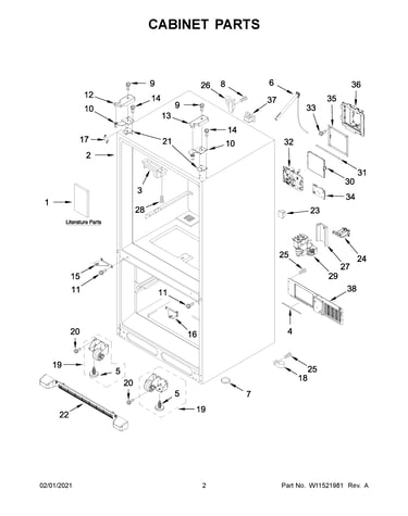 Cabinet parts