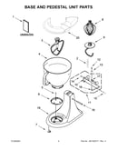 Base and pedestal unit parts