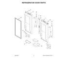 Jenn-Air JFC2290REM03 refrigerator door parts diagram