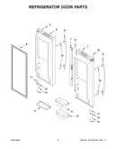 Refrigerator door parts
