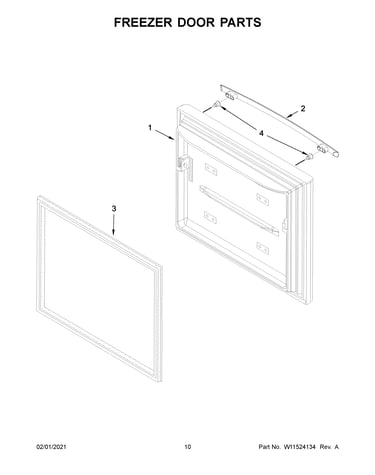 Freezer door parts