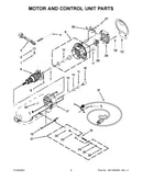 Motor and control unit parts