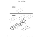 Whirlpool WRT318FMDB06 shelf parts diagram