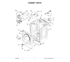 Maytag YMED8630HW2 cabinet parts diagram