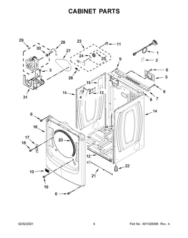 Cabinet parts