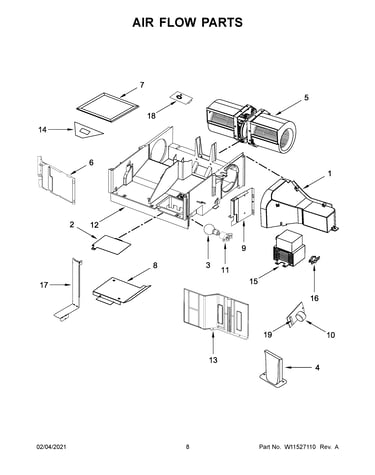 Air flow parts