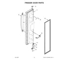 Kenmore 10650045715 freezer door parts diagram