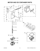 Motor and ice container parts