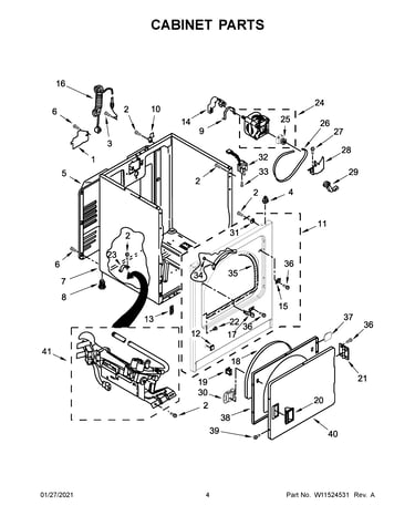 Cabinet parts