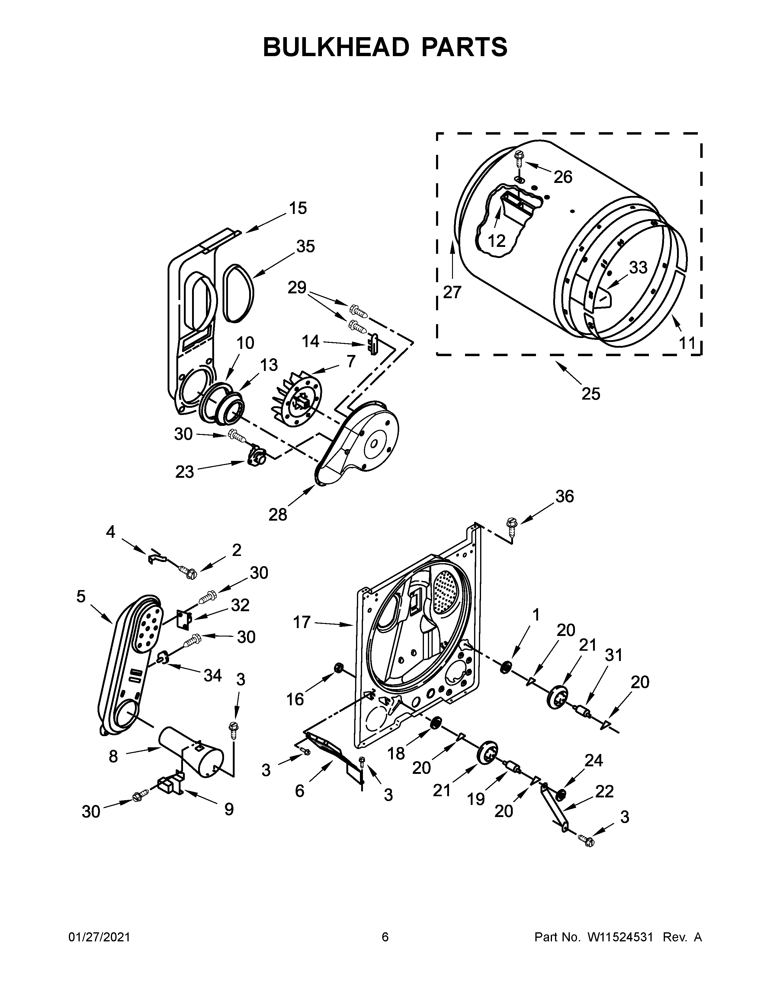 Bulkhead parts
