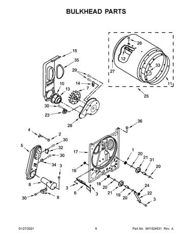 Bulkhead parts