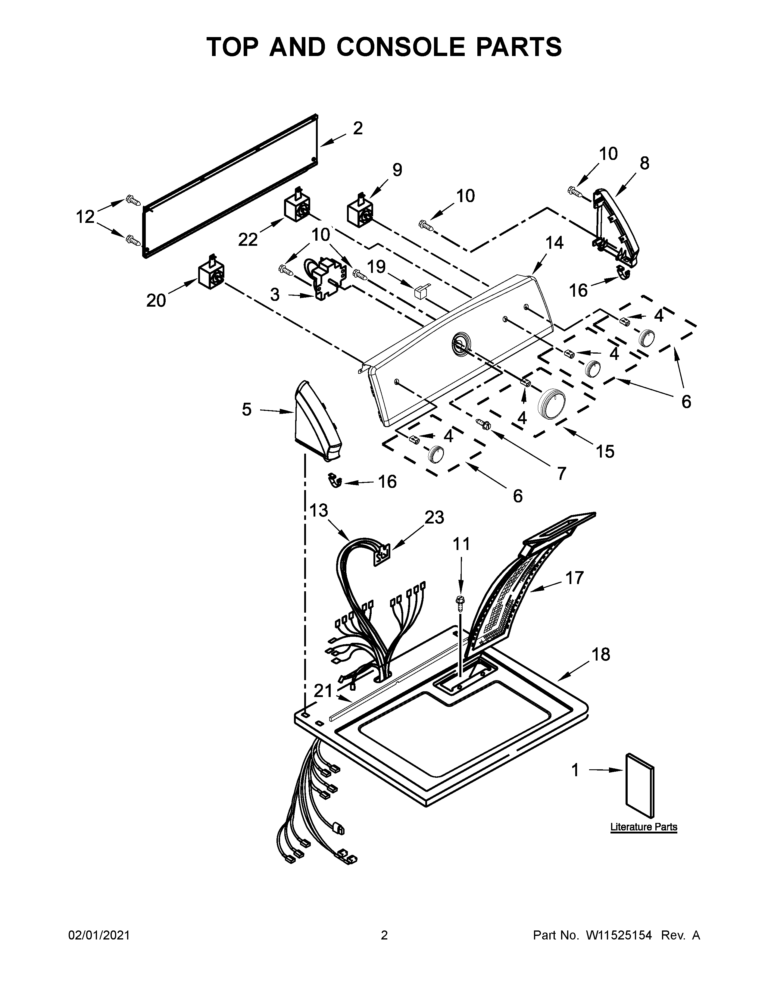 TOP AND CONSOLE PARTS