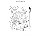 Whirlpool YWED9620HW2 bulkhead parts diagram