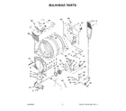 Whirlpool WGD9620HBK2 bulkhead parts diagram
