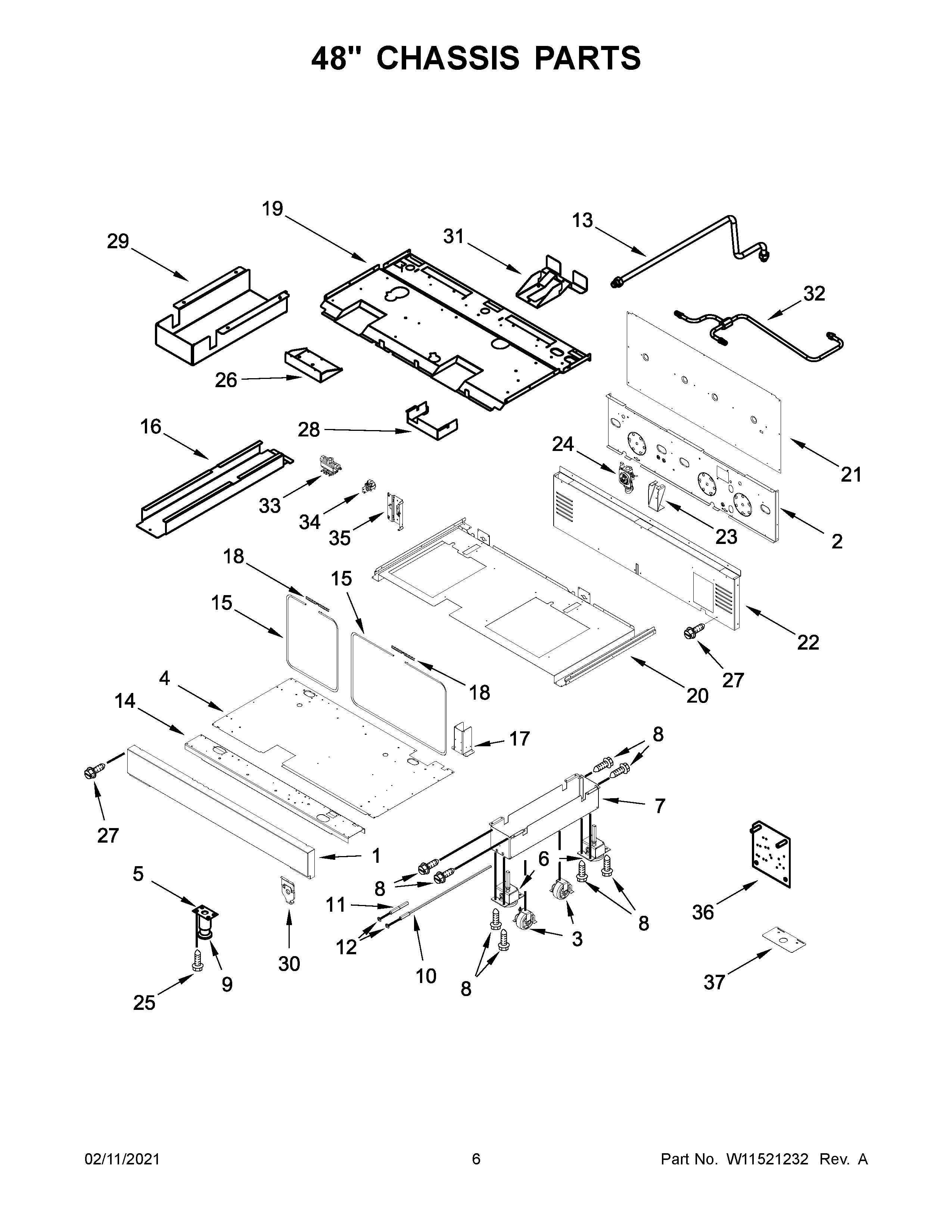 48" CHASSIS PARTS