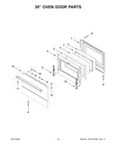 30" oven door parts