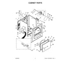 Crosley VGD6505GW1 cabinet parts diagram